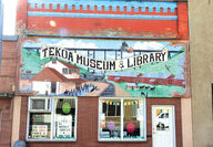 The library in Tekoa shares space with the museum on Crosby St.